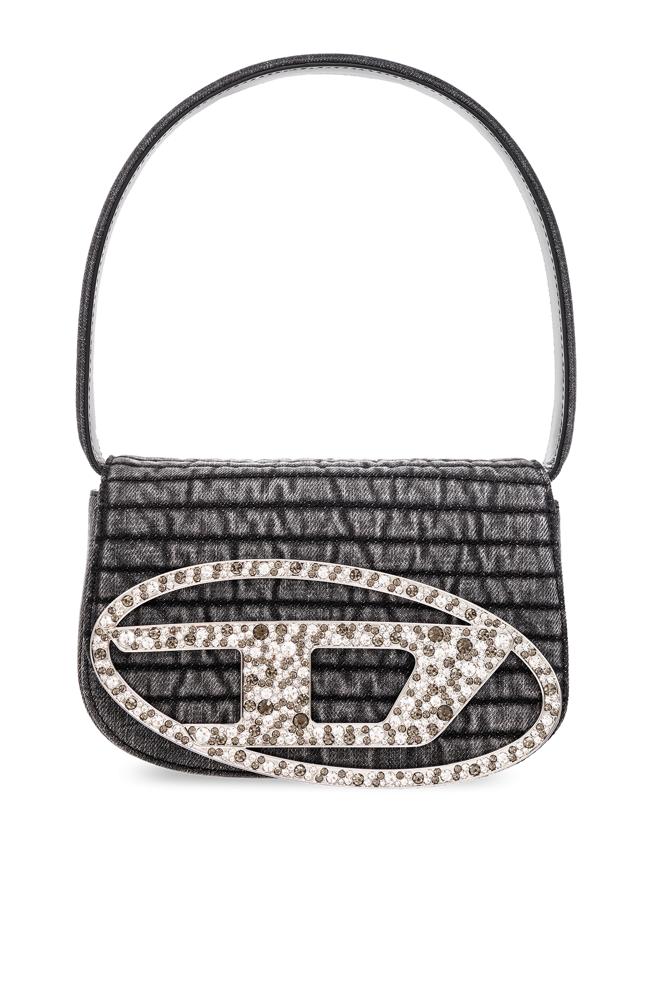 Diesel 1DR Metallic Shoulder Bag - Silver for Women