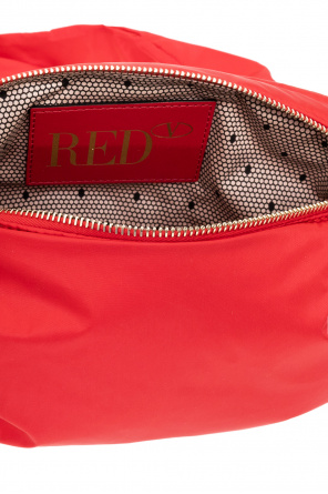 Red Valentino Valentino Garavani White & Pink Back Studded Open Sneakers