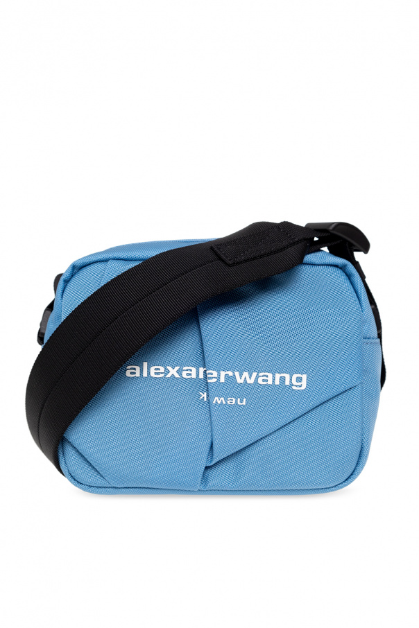 Alexander Wang Шкіряна сумка harper темно-синя crazy horse bn-bag-14-nn