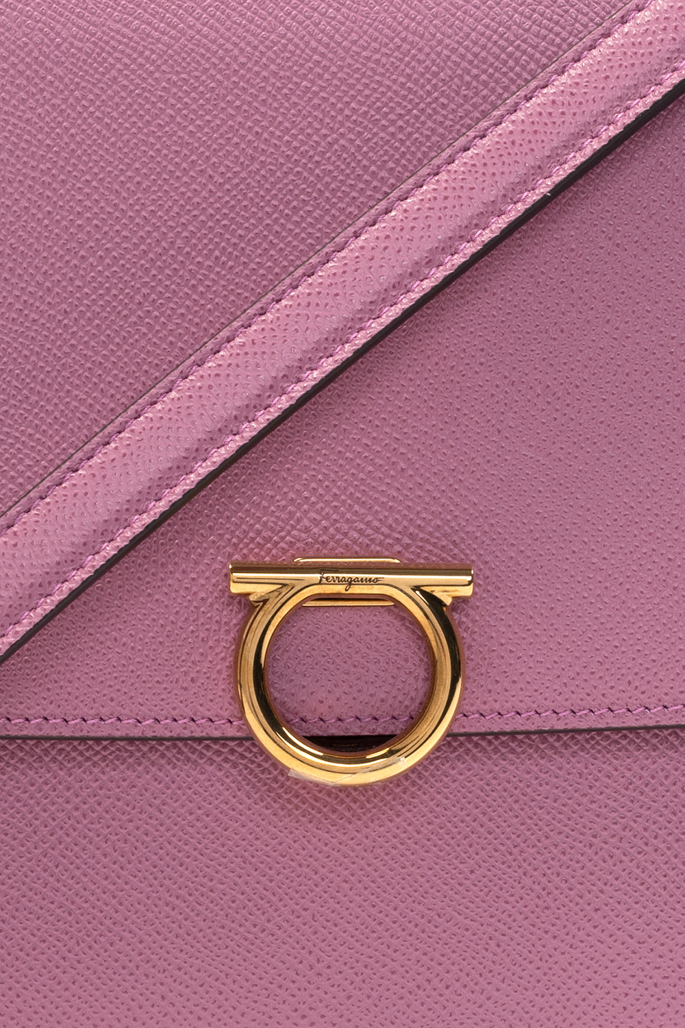 Salvatore Ferragamo Lavender Leather Smartphone Crossbody Bag