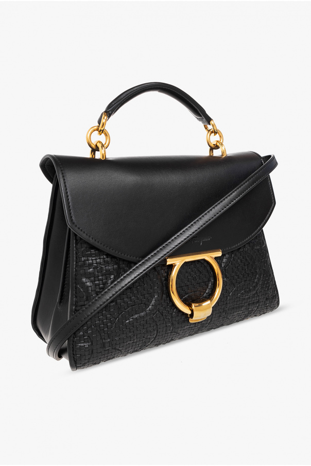 Black Margot Leather Crossbody