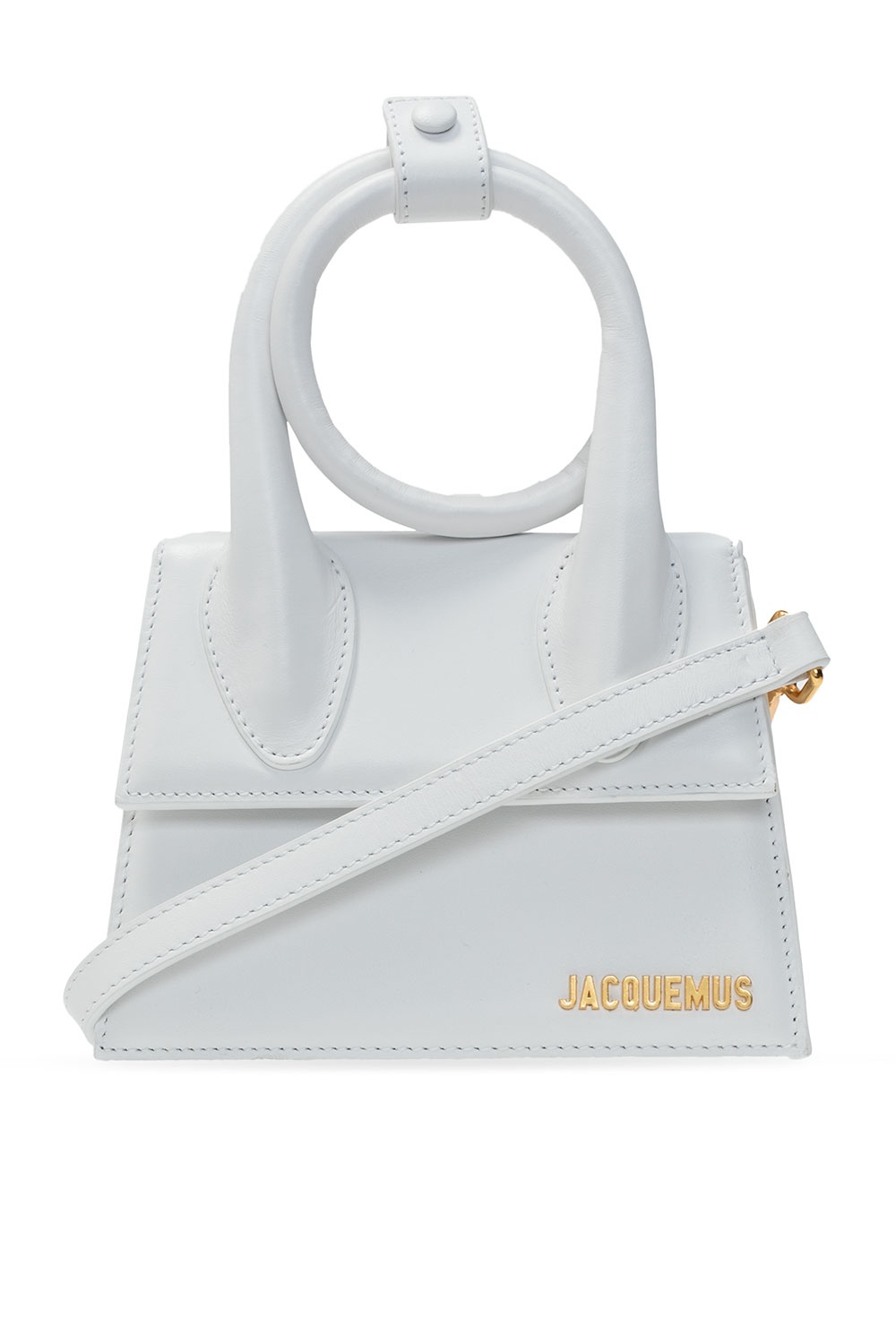Ego x Molly-Mae cross-body bag in white quilt with chain handle