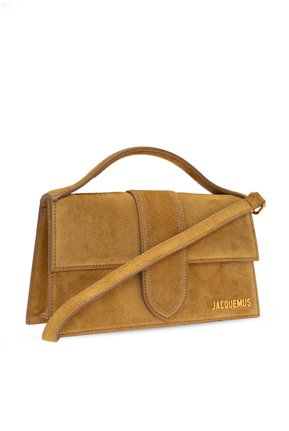 Jacquemus Bambino Suede Bag - Dark Yellow