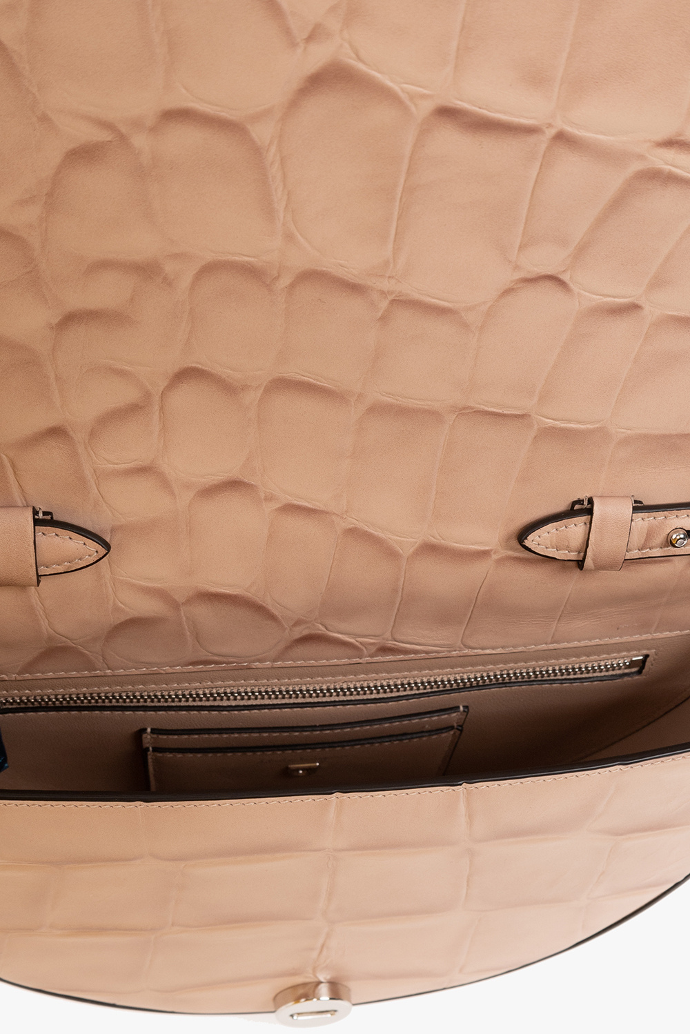 Aura Italian Made Crocodile Embossed Leather Tote Handbag