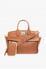FERRAGAMO BROWN ‘The Studio’ shopper bag