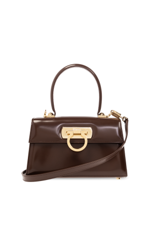 Leather shoulder bag