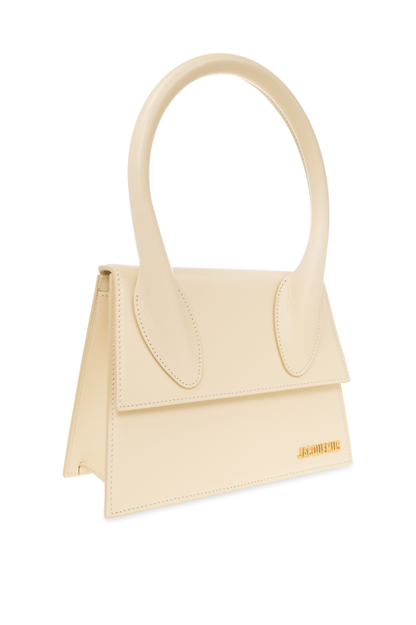 Jacquemus white Leather Le Grand Chiquito Top-Handle Bag