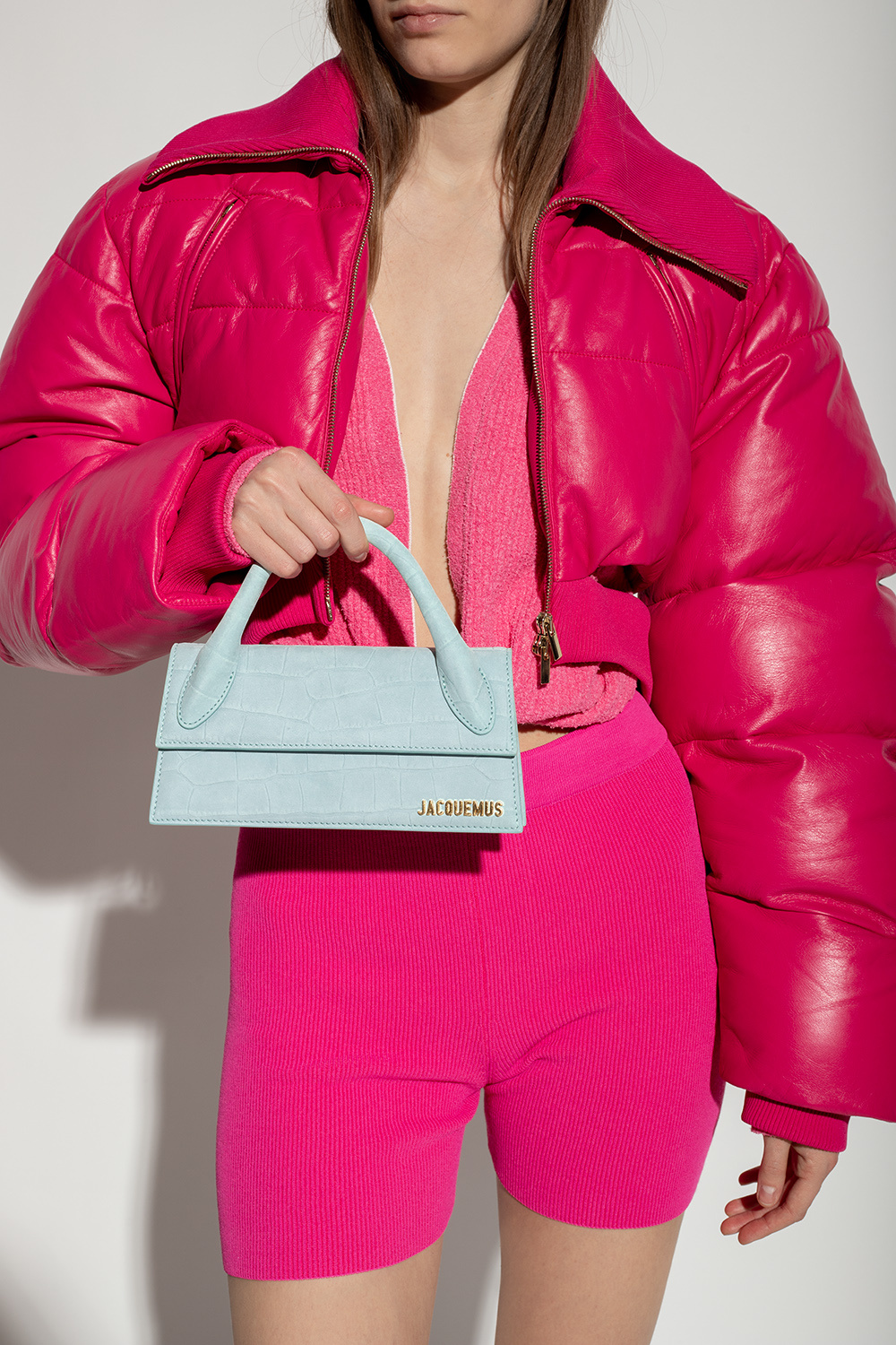Jacquemus Le Chiquito Long Shoulder Bag in Pink