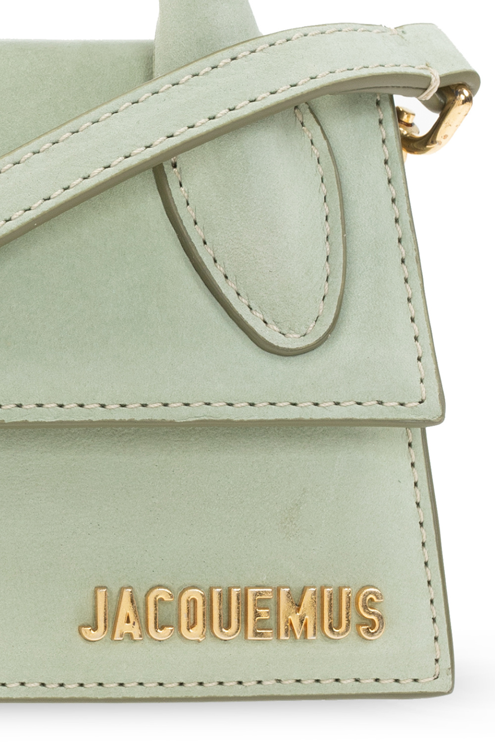 Jacquemus Green Le Chiquito Long leather shoulder bag