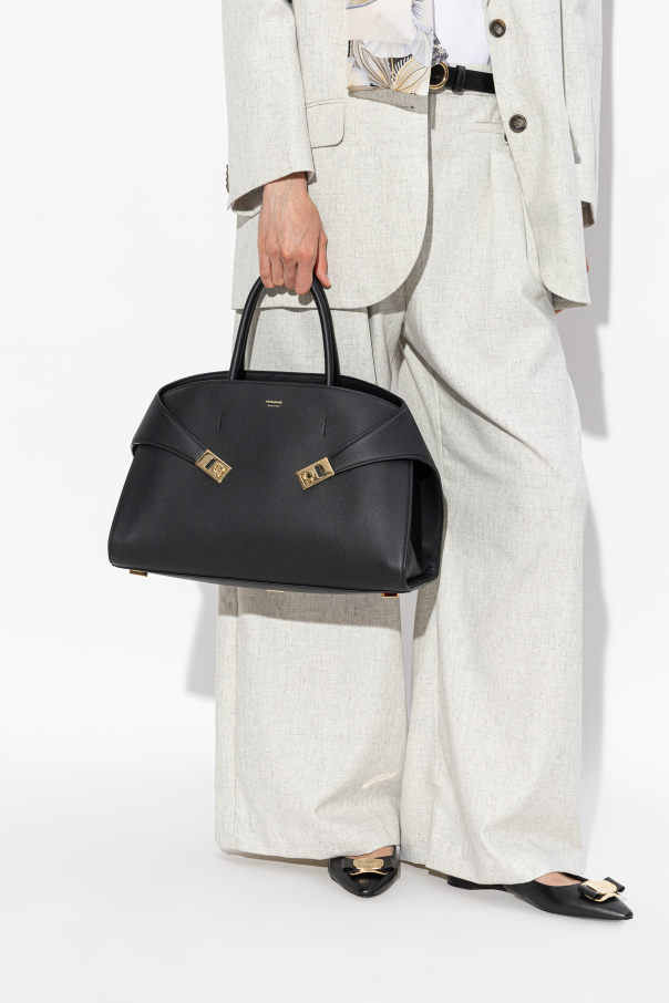 FERRAGAMO Leather handbag "Hug Medium"