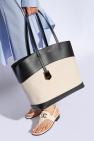 FERRAGAMO cream Shopper bag with logo