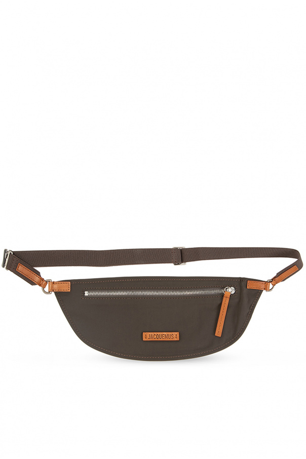 Mini Silver Leather Fanny Pack - LaBanane XS Steel