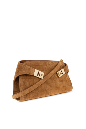 FERRAGAMO Suede bag "Hug"
