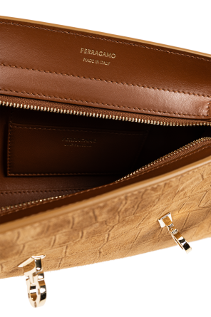 FERRAGAMO Suede bag "Hug"
