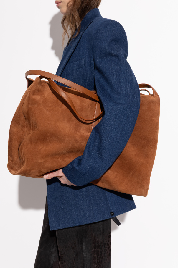 FERRAGAMO Suede shopper bag