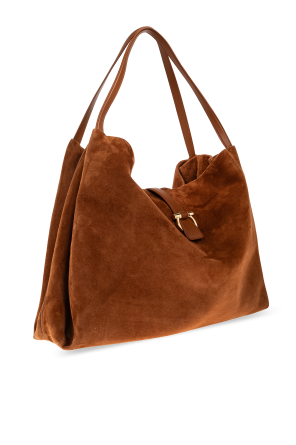 FERRAGAMO Suede shopper bag