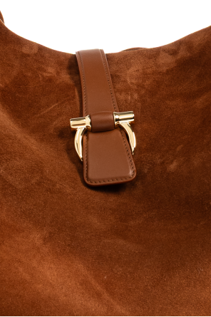 FERRAGAMO Suede shopper bag