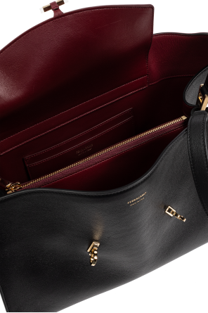 FERRAGAMO Skórzana torba na ramię