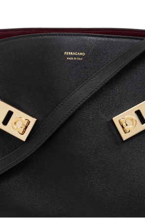 FERRAGAMO Skórzana torba na ramię