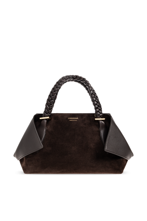 Suede handbag