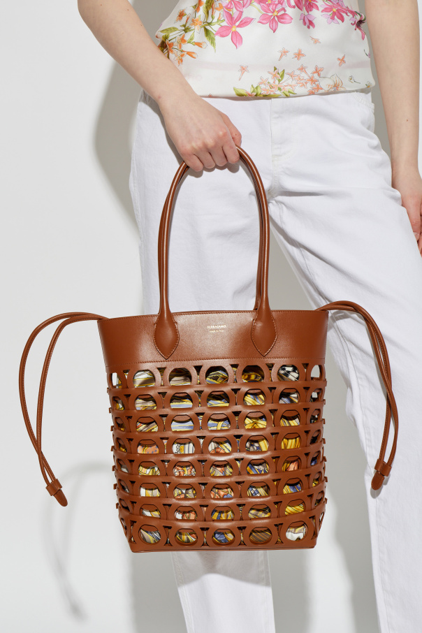 FERRAGAMO "Ganci Medium" shopper bag