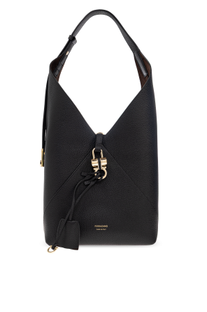 Leather shoulder bag
