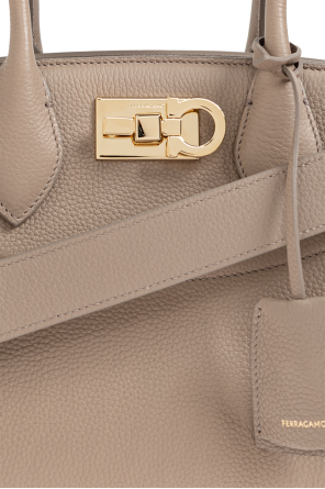 FERRAGAMO Leather bag with logo