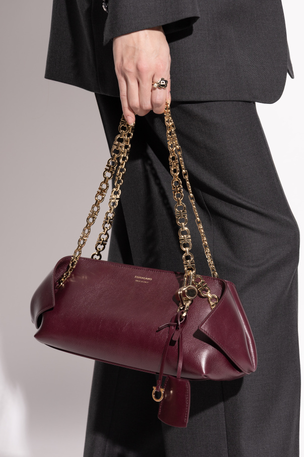 FERRAGAMO Bolso bandolera "Folded Small"
