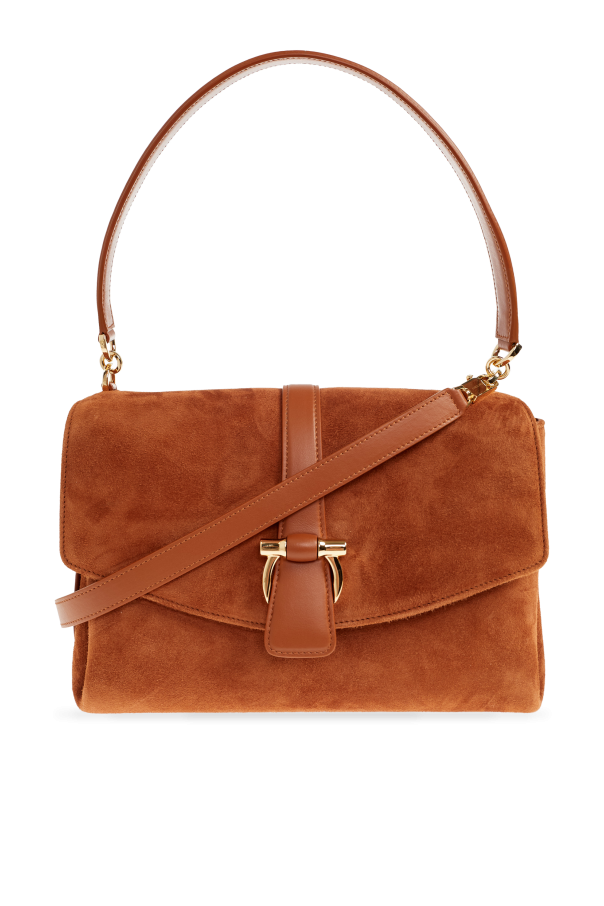 Suede shoulder bag od FERRAGAMO