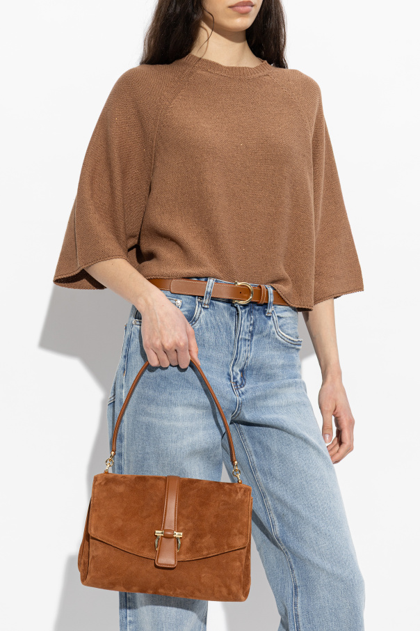 FERRAGAMO Suede shoulder bag