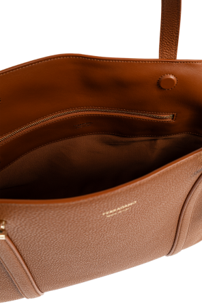 FERRAGAMO Leather bag with logo