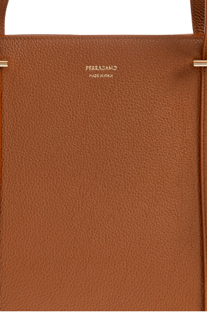 FERRAGAMO Leather bag with logo