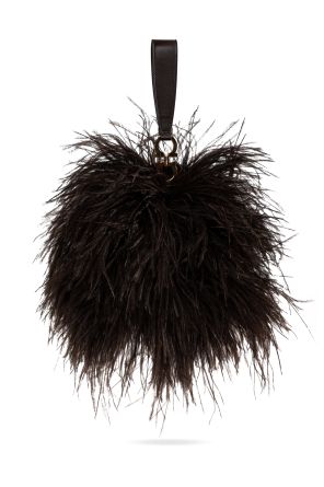 Ostrich feather bag