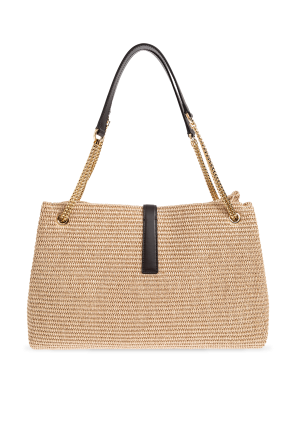 FERRAGAMO Bolso de rafia ‘Medium’