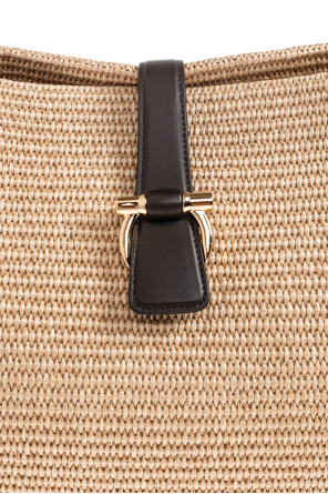 FERRAGAMO Bolso de rafia ‘Medium’