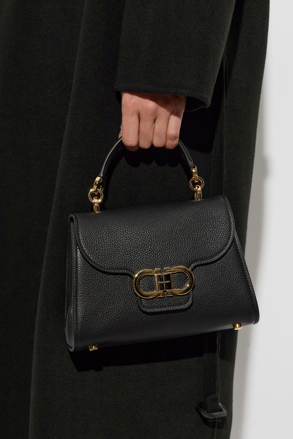 FERRAGAMO Saco de mão em pele ‘Double’