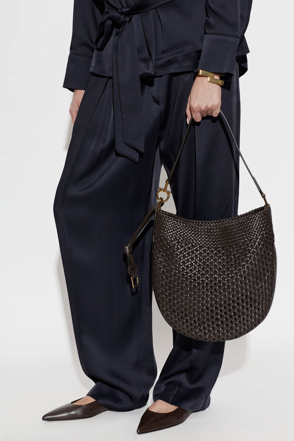 FERRAGAMO Leather "Hobo Smile Medium" bag