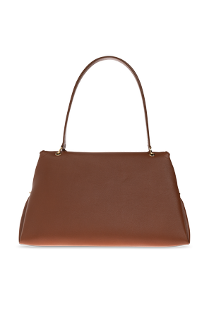 FERRAGAMO Mala de couro com logótipo