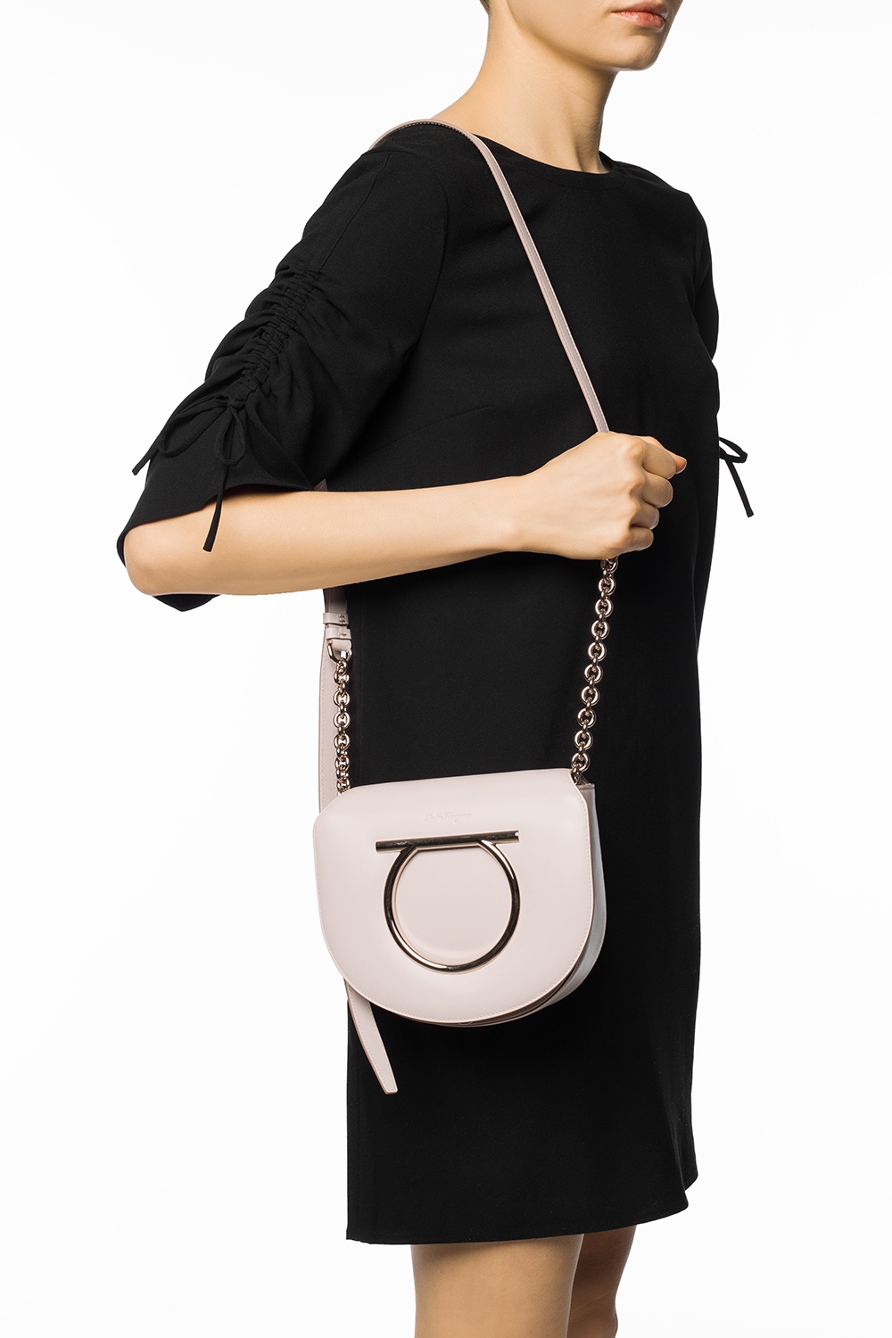 Vela small leather shoulder bag