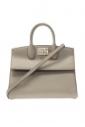FERRAGAMO GREY ‘The Studio’ shoulder bag