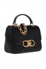 FERRAGAMO BLACK Leather shoulder bag