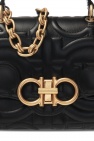 FERRAGAMO BLACK Leather shoulder bag