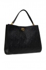 FERRAGAMO BLACK Gancini hand bag
