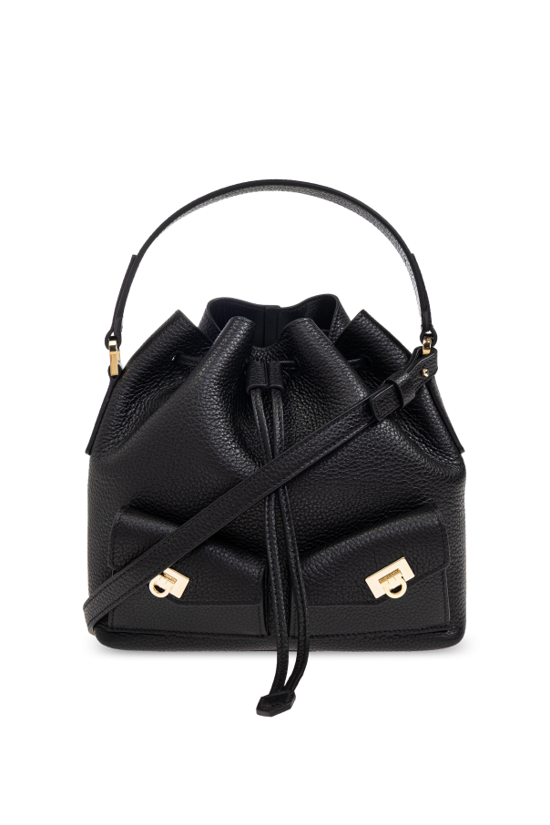 FERRAGAMO Leather bucket shoulder bag