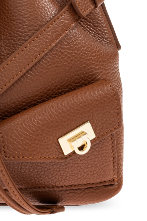 FERRAGAMO Leather shoulder bag, bucket type