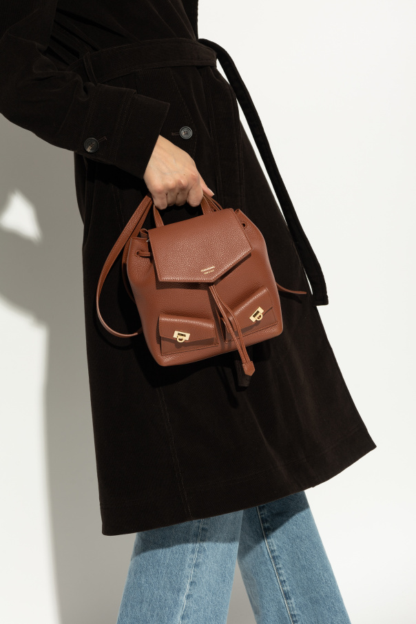 FERRAGAMO Skórzany plecak