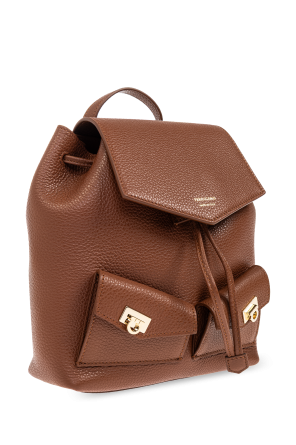 FERRAGAMO Skórzany plecak