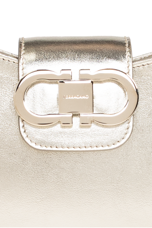 FERRAGAMO Bolso de hombro `Double Gancini Mini`