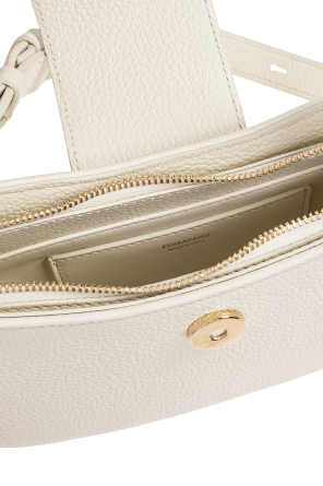 FERRAGAMO Bolso de hombro `Double Gancini Mini`