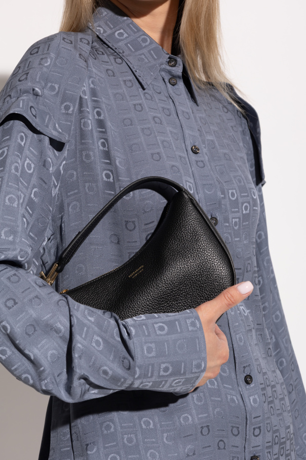 FERRAGAMO Skórzana torba do ręki